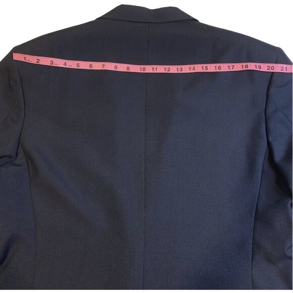 Heisman Trophy Collection Suit Mens Large Navy 2 Piece Made in USA 2 Button - Picture 10 of 16